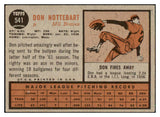 1962 Topps Baseball #541 Don Nottebart Braves VG-EX 486002