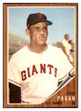 1962 Topps Baseball #565 Jose Pagan Giants EX-MT 486015