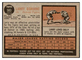 1962 Topps Baseball #583 Larry Osborne Tigers EX-MT 486019