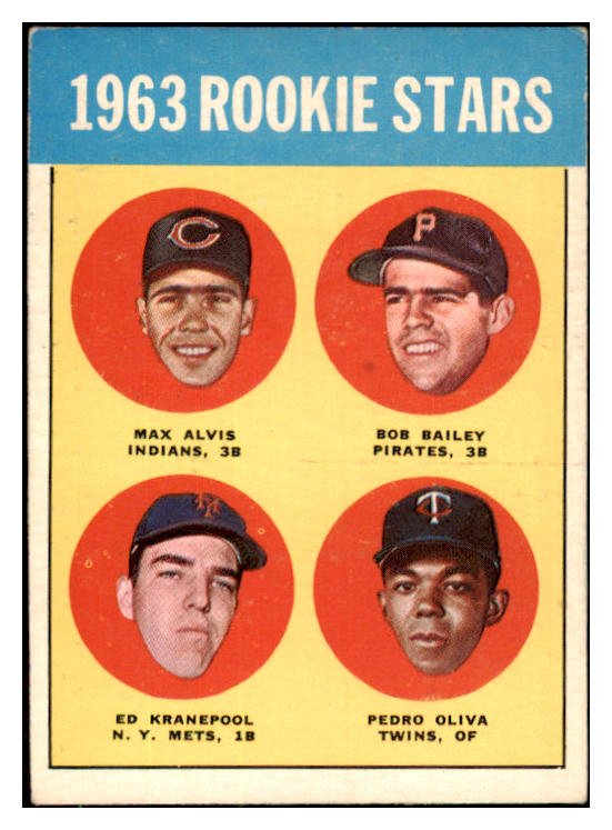 1963 Topps Baseball #228 Tony Oliva Twins EX 486044