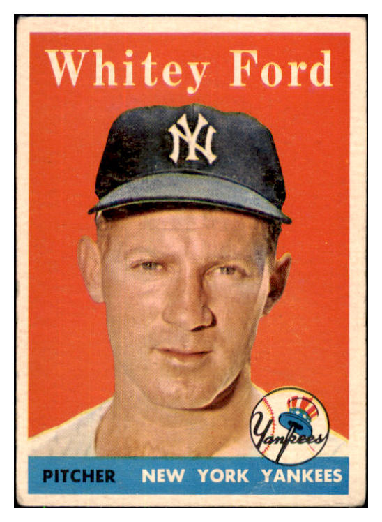1958 Topps Baseball #320 Whitey Ford Yankees VG-EX 486065