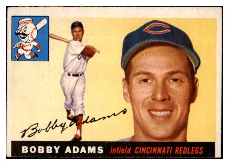 1955 Topps Baseball #178 Bobby Adams Reds EX 486072