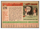 1955 Topps Baseball #178 Bobby Adams Reds EX 486072