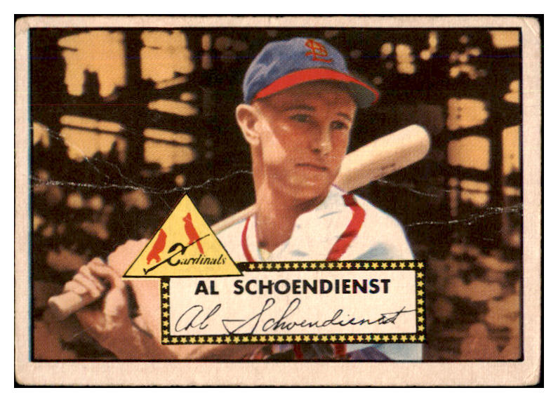 1952 Topps Baseball #091 Red Schoendienst Cardinals Fair 486074