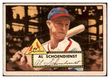 1952 Topps Baseball #091 Red Schoendienst Cardinals Fair 486074