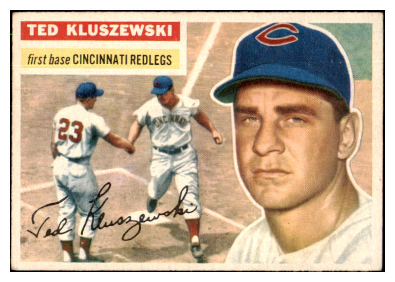 1956 Topps Baseball #025 Ted Kluszewski Reds EX Gray 486076