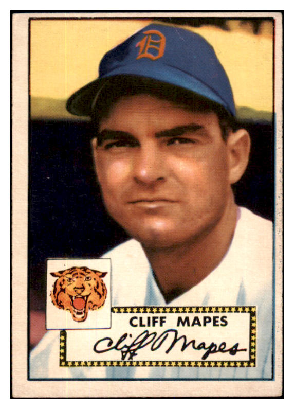 1952 Topps Baseball #103 Cliff Mapes Tigers VG-EX 486140