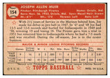 1952 Topps Baseball #154 Joe Muir Pirates VG-EX 486149
