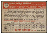 1952 Topps Baseball #229 Gene Bearden Browns VG-EX 486164