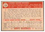 1952 Topps Baseball #178 Cass Michaels Senators VG-EX 486178