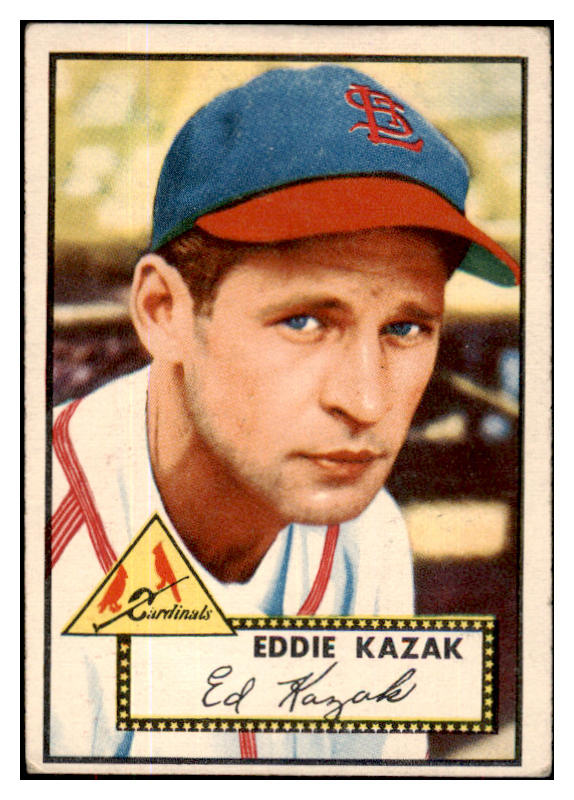 1952 Topps Baseball #165 Eddie Kazak Cardinals VG-EX 486196