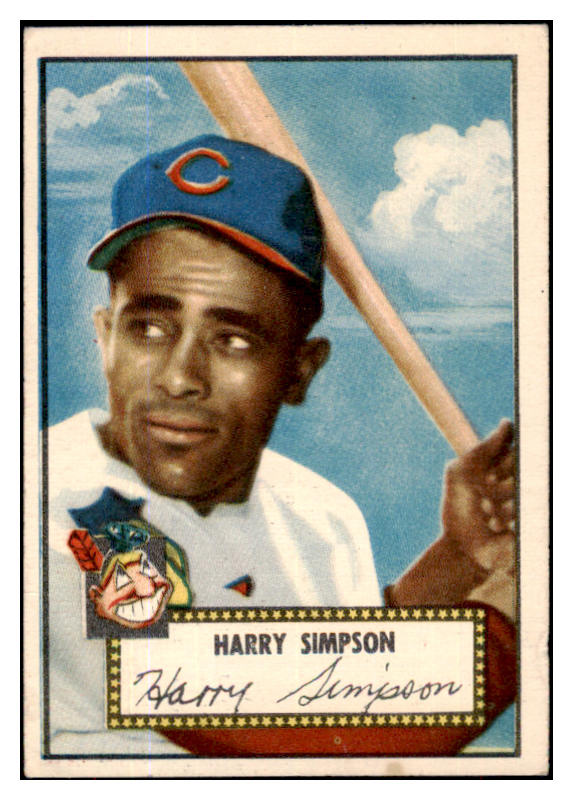 1952 Topps Baseball #193 Harry Simpson Indians VG-EX 486204