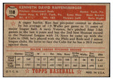 1952 Topps Baseball #118 Ken Raffensberger Reds VG-EX 486218