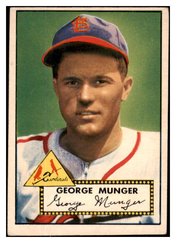 1952 Topps Baseball #115 George Munger Cardinals VG-EX 486220