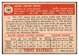 1952 Topps Baseball #143 Les Moss Browns VG-EX 486226