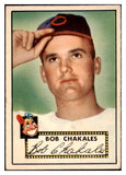 1952 Topps Baseball #120 Bob Chakales Indians EX 486236