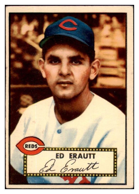 1952 Topps Baseball #171 Ed Erautt Reds EX 486240