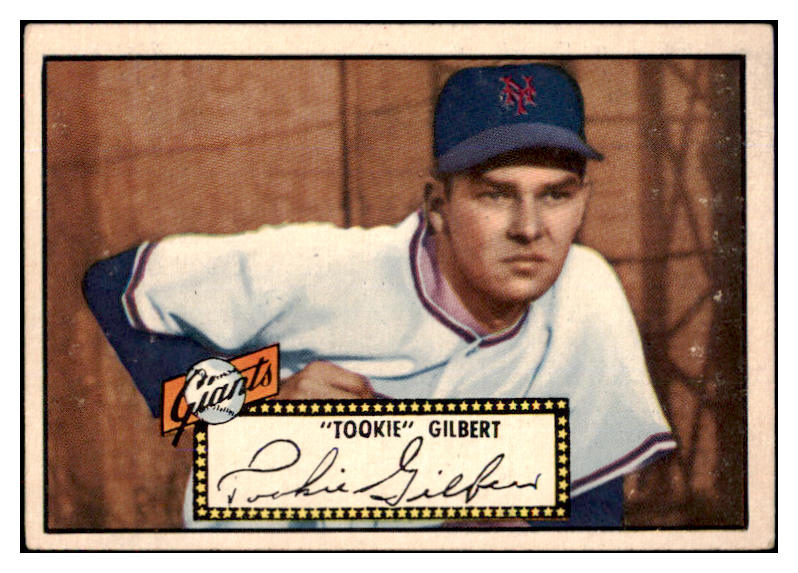 1952 Topps Baseball #061 Tookie Gilbert Giants EX Black 486248