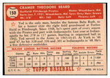 1952 Topps Baseball #150 Ted Beard Pirates EX-MT 486265