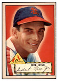 1952 Topps Baseball #100 Del Rice Cardinals EX-MT 486267