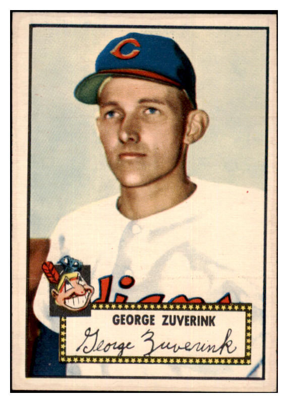 1952 Topps Baseball #199 George Zuverink Indians EX-MT 486269