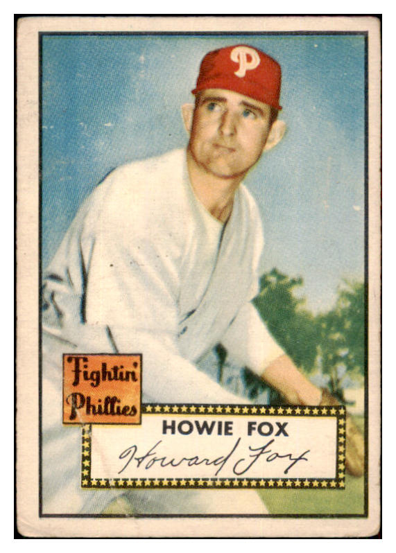 1952 Topps Baseball #209 Howie Fox Phillies VG 486291