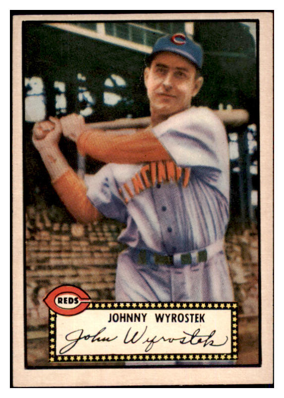 1952 Topps Baseball #013 Johnny Wyrostek Reds VG Black 486297