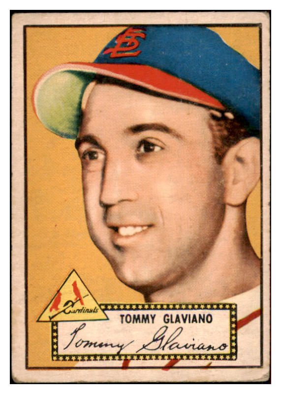 1952 Topps Baseball #056 Tommy Glaviano Cardinals VG Red 486317