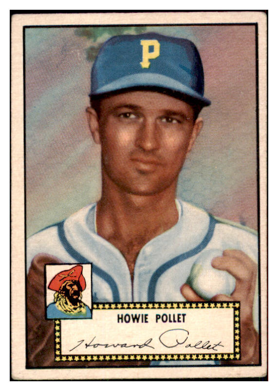 1952 Topps Baseball #063 Howie Pollet Pirates VG Black 486318