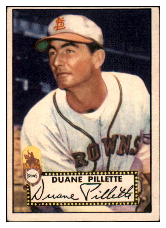 1952 Topps Baseball #082 Duane Pillette Browns VG 486319