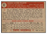 1952 Topps Baseball #082 Duane Pillette Browns VG 486319