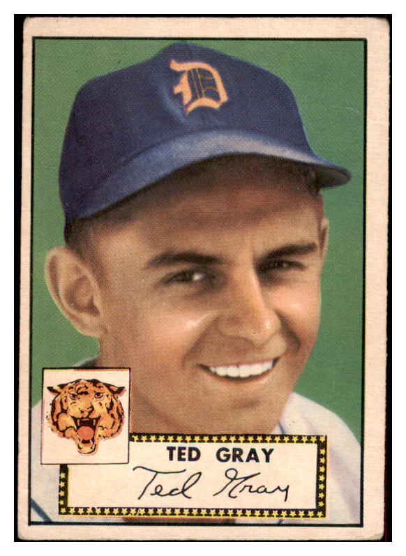 1952 Topps Baseball #086 Ted Gray Tigers VG 486320