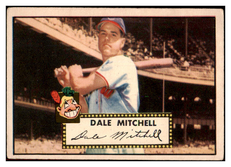 1952 Topps Baseball #092 Dale Mitchell Indians VG 486322