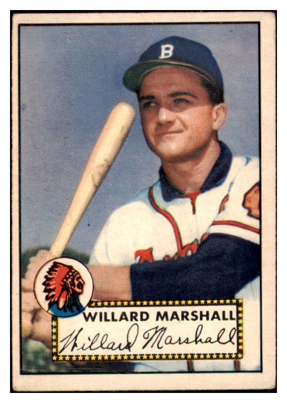 1952 Topps Baseball #096 Willard Marshall Braves VG 486324