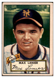 1952 Topps Baseball #101 Max Lanier Giants VG 486325