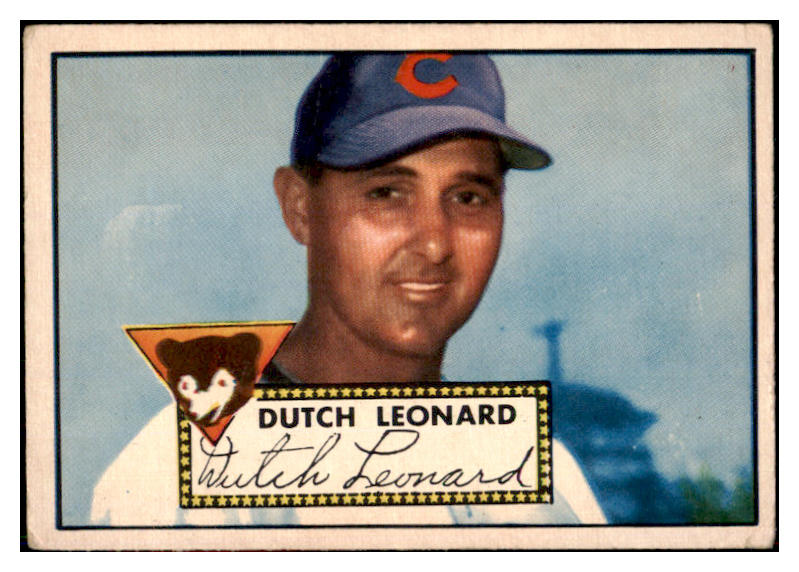 1952 Topps Baseball #110 Dutch Leonard Cubs VG 486326