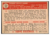 1952 Topps Baseball #157 Bob Usher Cubs VG 486327