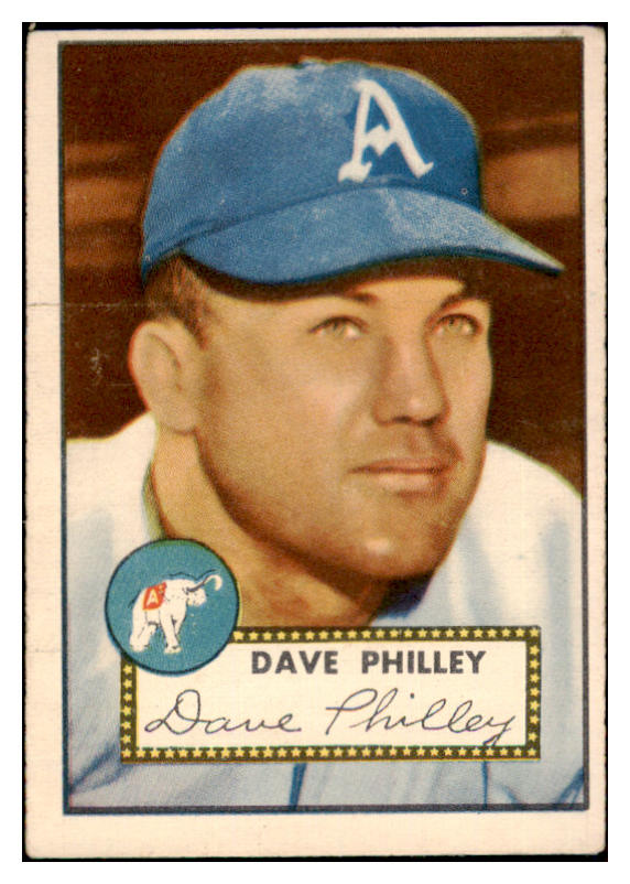 1952 Topps Baseball #226 Dave Philley A's VG 486344