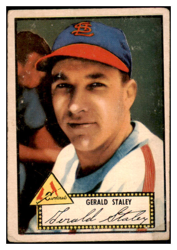 1952 Topps Baseball #079 Jerry Staley Cardinals VG Red 486349