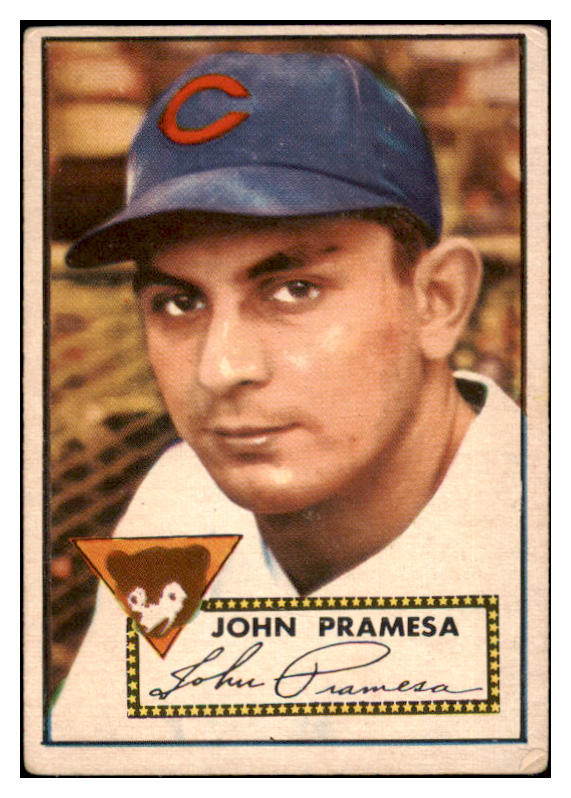 1952 Topps Baseball #105 John Pramesa Cubs VG 486352