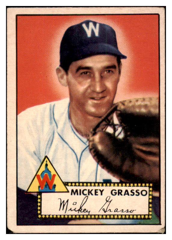 1952 Topps Baseball #090 Mickey Grasso Senators VG 486370