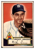 1952 Topps Baseball #090 Mickey Grasso Senators VG 486370