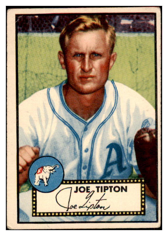 1952 Topps Baseball #134 Joe Tipton A's VG 486374