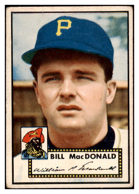 1952 Topps Baseball #138 Bill MacDonald Pirates VG-EX 486378