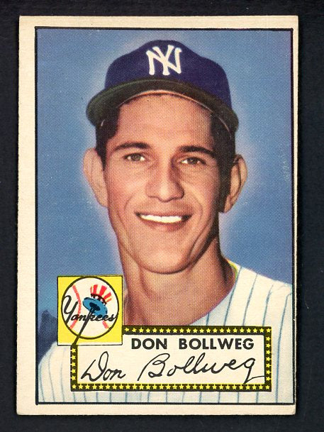 1952 Topps Baseball #128 Don Bollweg Yankees VG-EX 486380