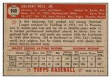 1952 Topps Baseball #100 Del Rice Cardinals VG-EX 486386