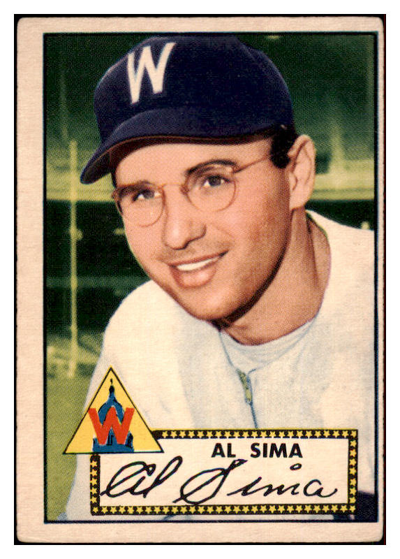 1952 Topps Baseball #093 Al Sima Senators VG-EX 486397