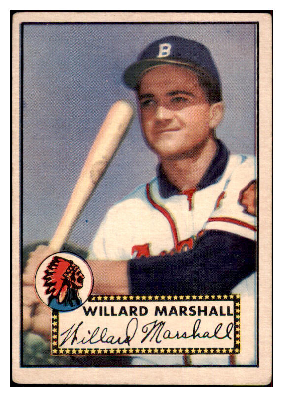 1952 Topps Baseball #096 Willard Marshall Braves VG-EX 486398