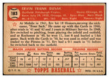 1952 Topps Baseball #183 Erv Dusak Pirates VG-EX 486399