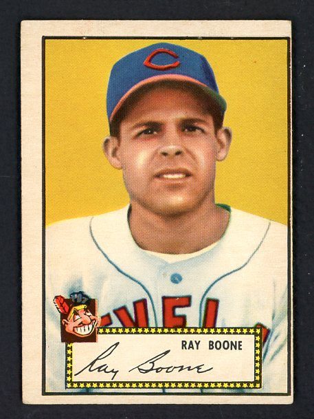 1952 Topps Baseball #055 Ray Boone Indians VG-EX Red 486401
